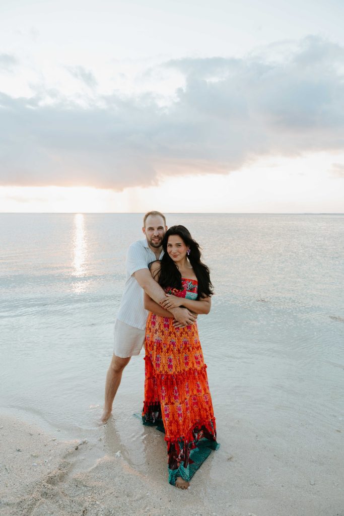 Honeymoon photo session at Le Morne Beach Mauritius